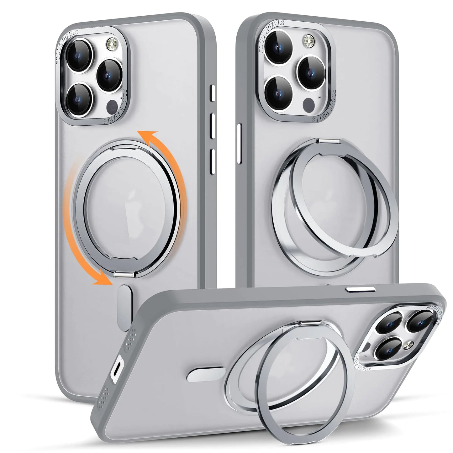 iPhone 11 Phone Case with 360° Rotatable Magnetic Ring Stand